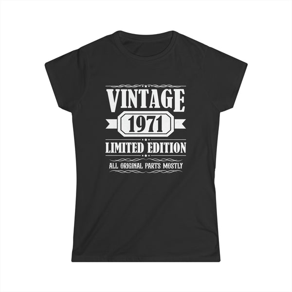 Vintage 1971 TShirt Women Limited Edition BDay 1971 Birthday Womens Shirt