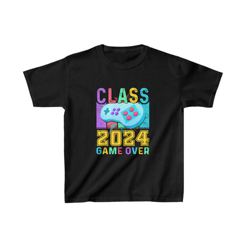 Game Over Class Of 2024 Shirt Students Funny 2024 Graduation Boy Shirts