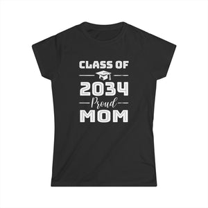 Class of 2034 Senior 2034 Graduation Vintage School Mom 2034 Womens Shirt