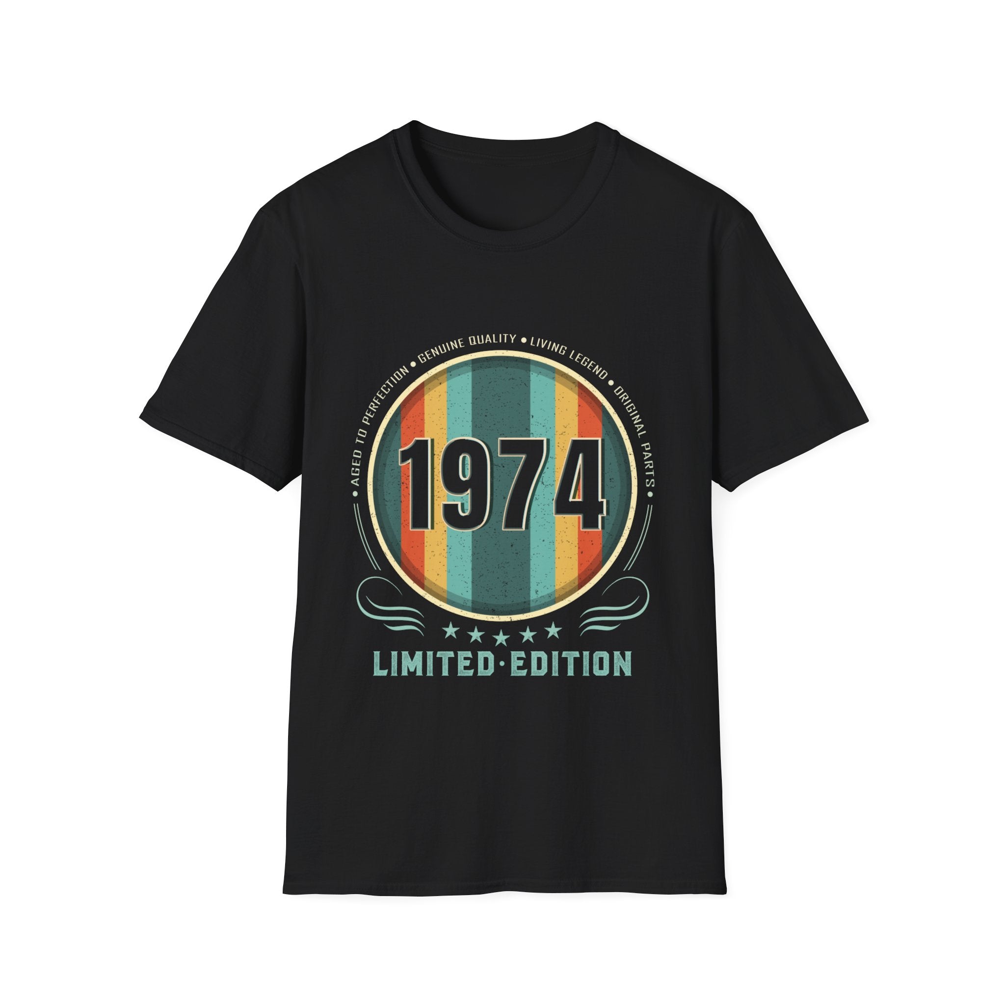 Vintage 1974 TShirt Men Limited Edition BDay 1974 Birthday Mens T Shirt