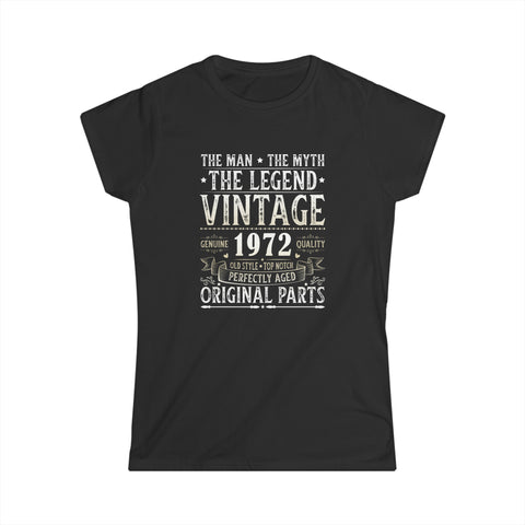 Vintage 1972 TShirt Women Limited Edition BDay 1972 Birthday Womens T Shirt