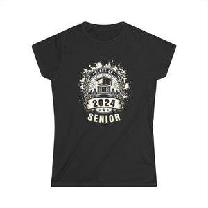 Senior 24 Class of 2024 Back to School Graduation 2024 Womens T Shirts