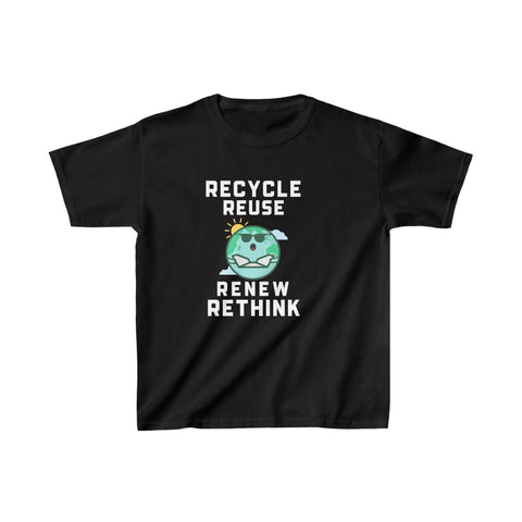Happy Earth Day Environment Reuse Renew Rethink Earth Day Boy Shirts