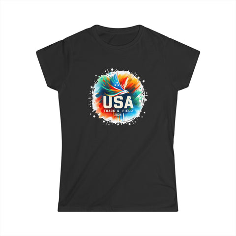 USA 2024 Go United States Running American Sport 2024 USA Womens T Shirts