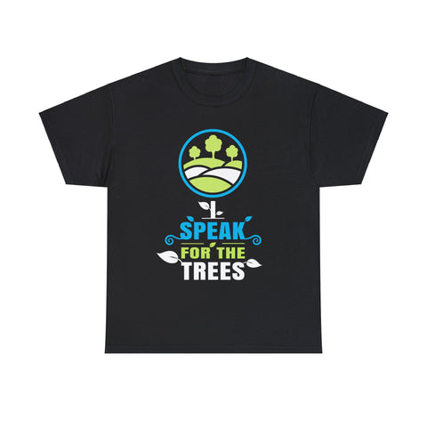 I Speak For The Trees Shirt Gift Environmental Earth Day Big and Tall Shirts for Men Plus Size