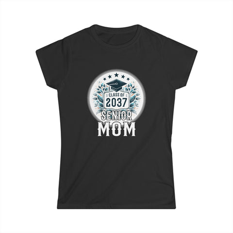 Proud Mom of 2037 Senior Class of 37 Proud Mom 2037 Womens T Shirts