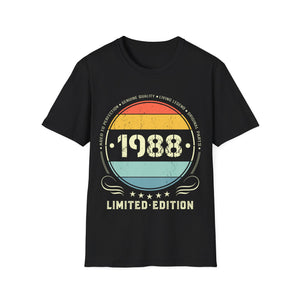 Vintage 1988 Limited Edition 1988 Birthday Shirts for Men Men Shirts