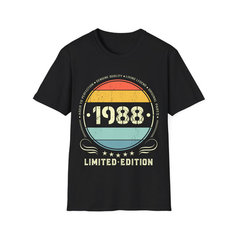 Vintage 1988 Limited Edition 1988 Birthday Shirts for Men Men Shirts