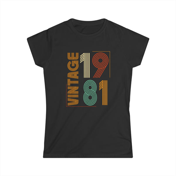 Vintage 1981 TShirt Women Limited Edition BDay 1981 Birthday Women Shirts