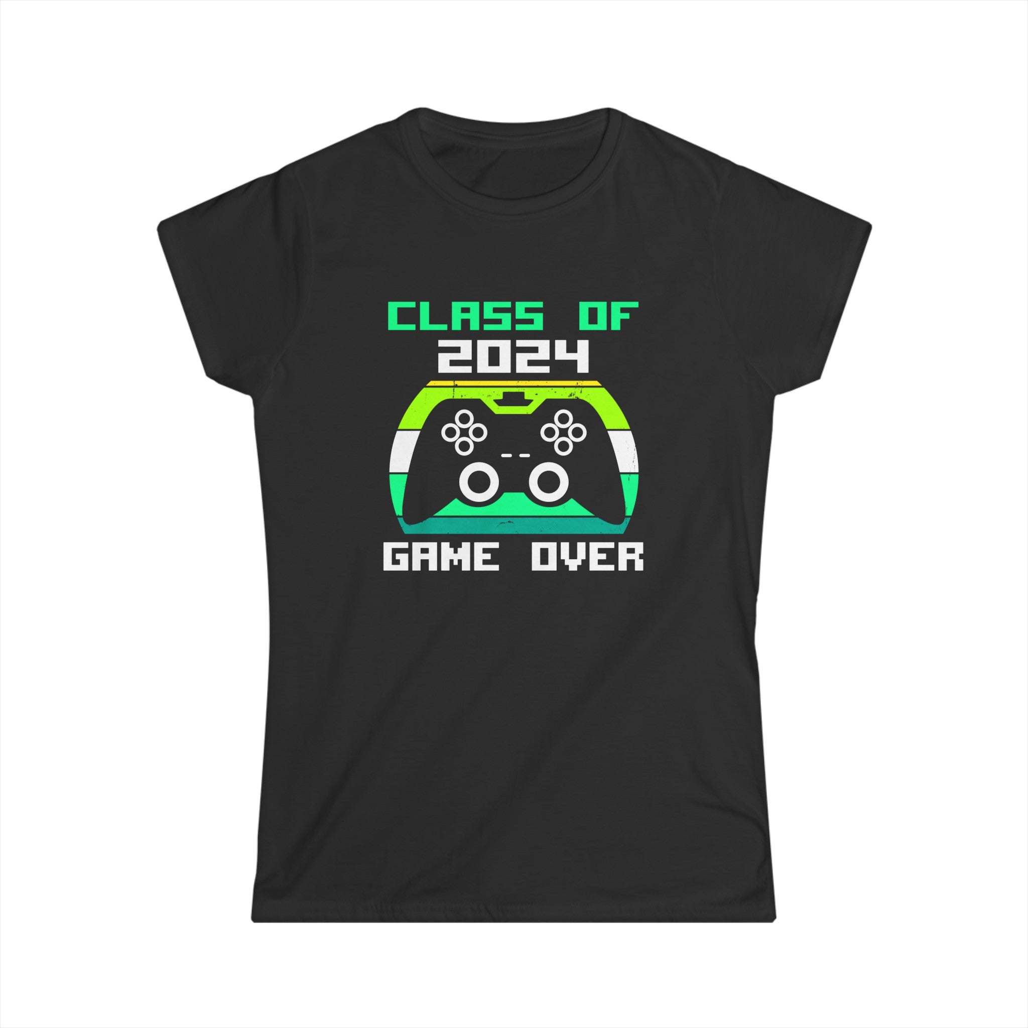 Senior 2024 Gaming Funny Class Of 2024 Tshirt 2024 Gamer Shirts for Women