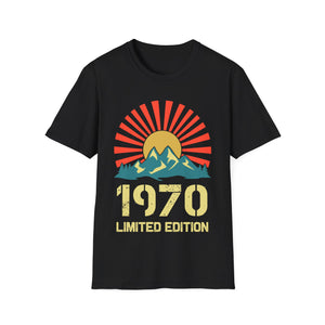 Vintage 1970 Limited Edition 1970 Birthday Shirts for Men Mens Tshirts