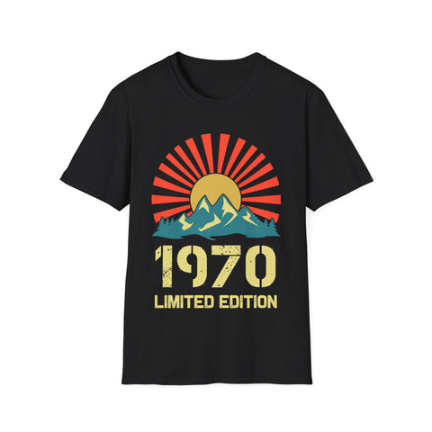 Vintage 1970 Limited Edition 1970 Birthday Shirts for Men Mens Tshirts