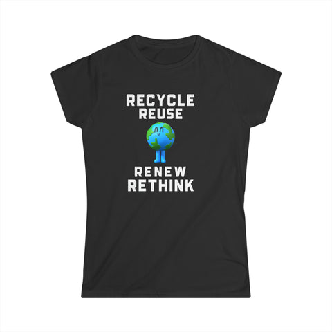 Earth Day Shirt Environment Logo Vintage Environmental T-Shirt Gift Shirts for Women