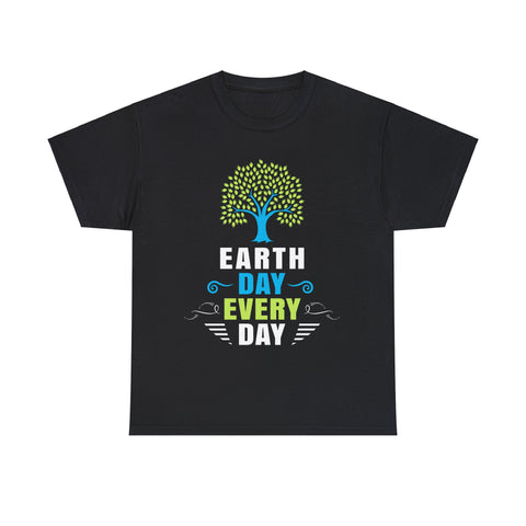 Earth Day Every Day Activism Earth Day Environmental Big and Tall Shirts for Men Plus Size