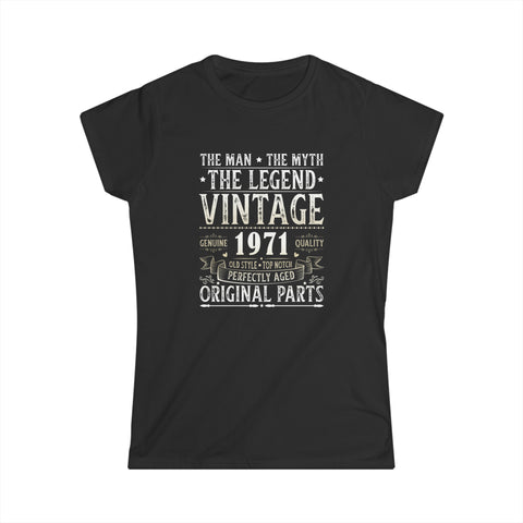 Vintage 1971 TShirt Women Limited Edition BDay 1971 Birthday Womens Shirts