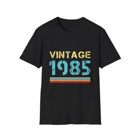 Vintage 1985 T Shirts for Men Retro Funny 1985 Birthday Mens Shirts