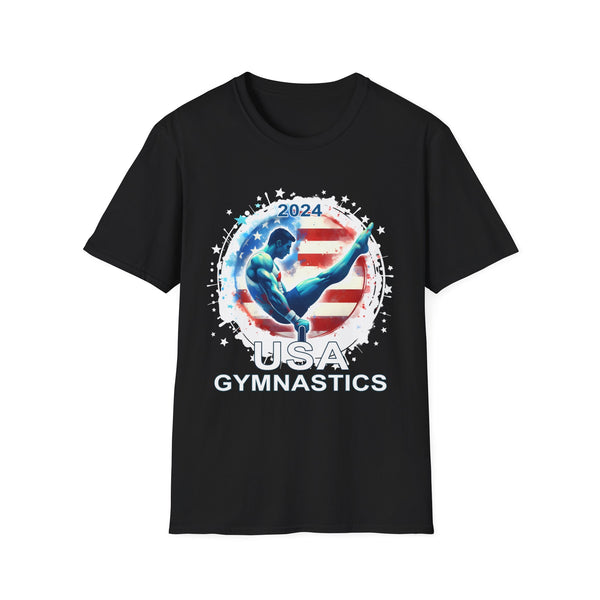 USA 2024 Games United States Sport 2024 USA Mens Gymnastics Mens T Shirts