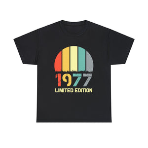 Vintage 1977 TShirt Men Limited Edition BDay 1977 Birthday Mens T Shirts Plus Size Big and Tall