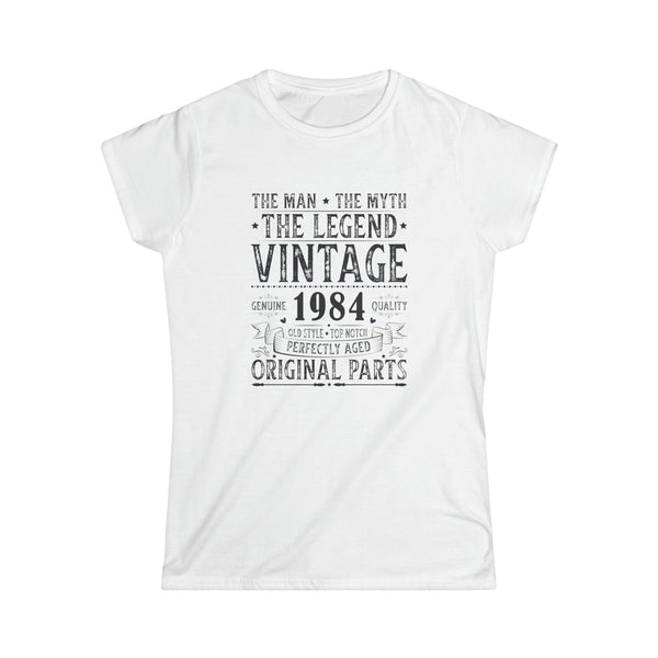 Vintage 1984 T Shirts for Women Retro Funny 1984 Birthday Womens T Shirt