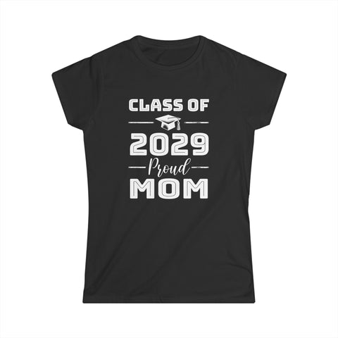 Class of 2029 Senior 2029 Graduation Vintage School Mom 2029 Shirts for Women