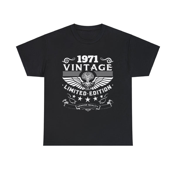 Vintage 1971 TShirt Men Limited Edition BDay 1971 Birthday Mens T Shirts Plus Size Big and Tall