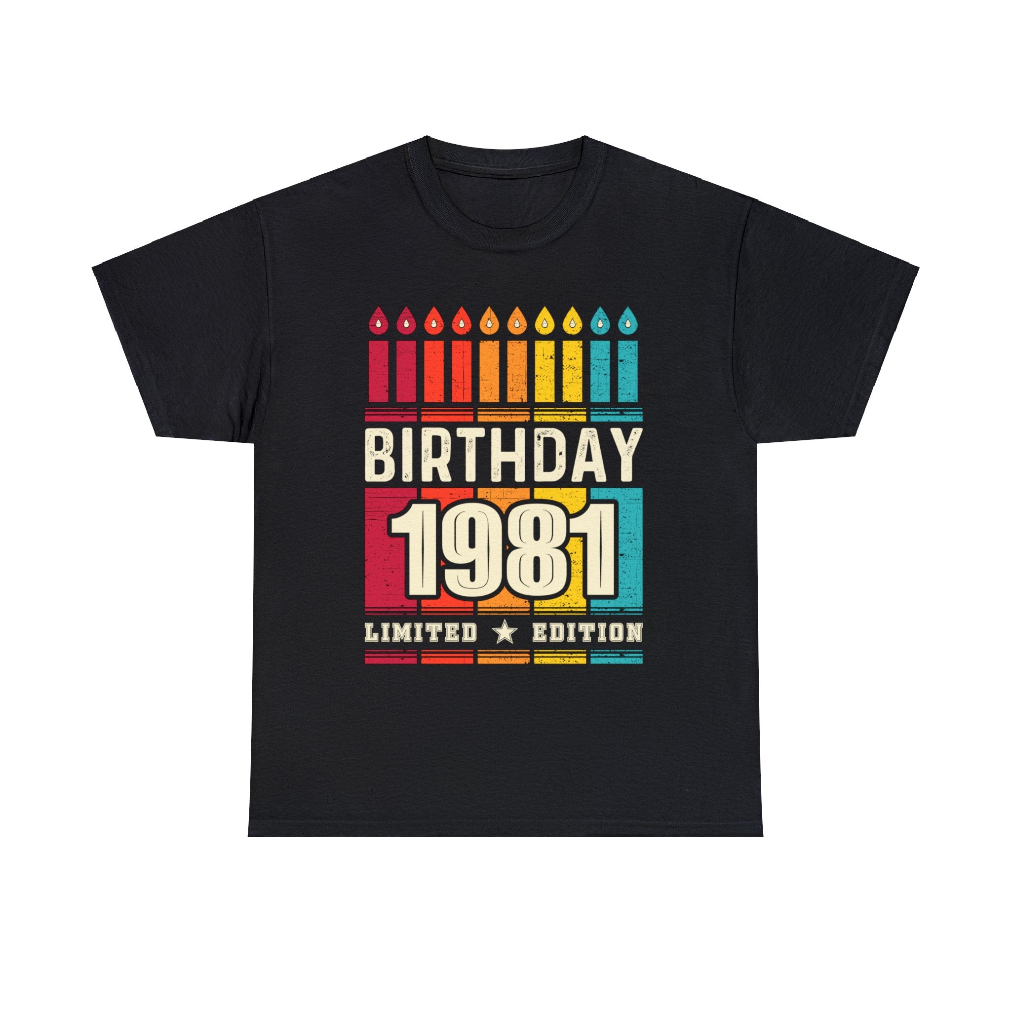 Vintage 1981 TShirt Men Limited Edition BDay 1981 Birthday Mens T Shirts Plus Size Big and Tall