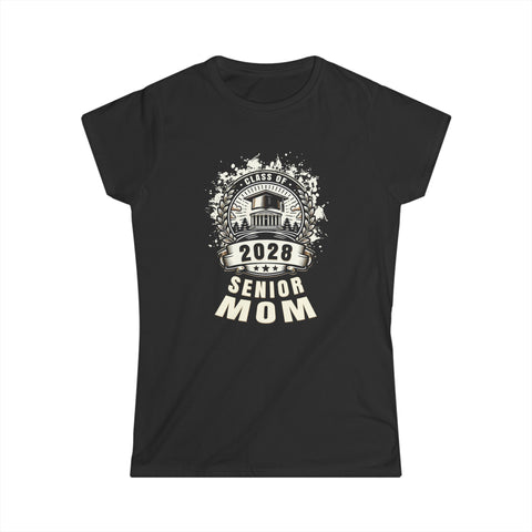 Senior 2028 Class of 2028 Seniors Graduation 2028 Senior Mom Shirts for Women