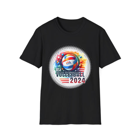 USA 2024 Summer Games Volleyball America Sports 2024 USA Shirts for Men