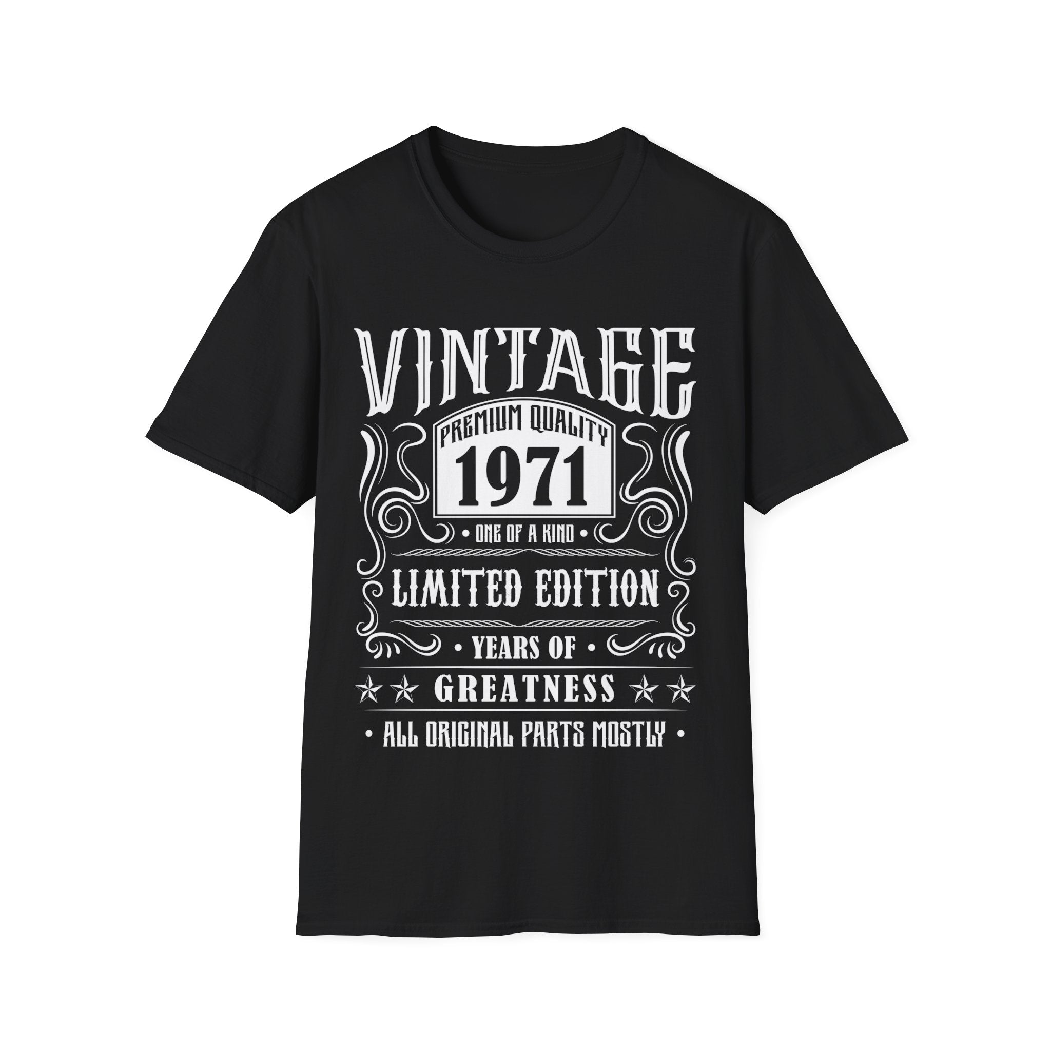 Vintage 1971 T Shirts for Men Retro Funny 1971 Birthday Mens Shirts