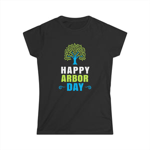 Arbor Day Tree Hugger Tree Care for a Happy Arbor Day Shirts for Women