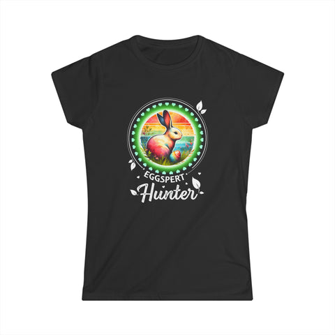 Easter Outfits for Womens Easter Tshirt Rabbit Easter Shirts for Women