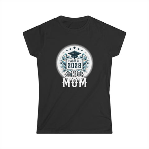 Proud Mom of 2028 Senior Class of 28 Proud Mom 2028 Womens Shirts