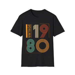 Vintage 1980 TShirt Men Limited Edition BDay 1980 Birthday Men Shirts