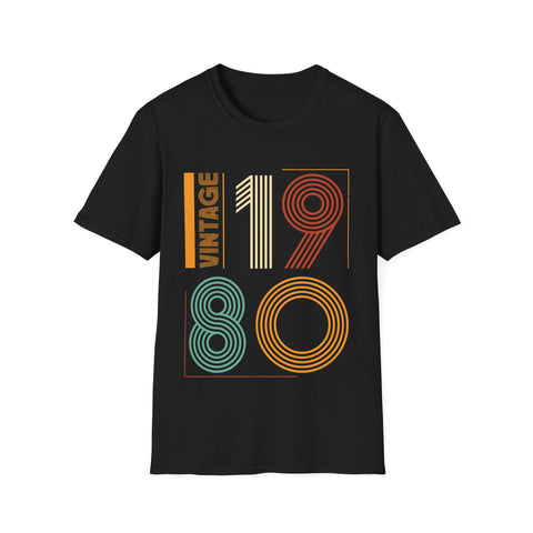 Vintage 1980 TShirt Men Limited Edition BDay 1980 Birthday Men Shirts