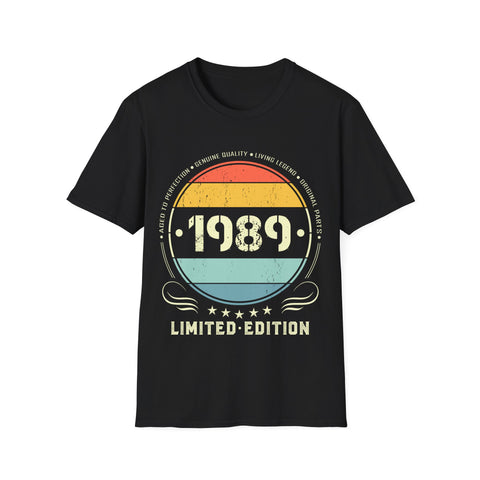 Vintage 1989 Limited Edition 1989 Birthday Shirts for Men Mens Shirt