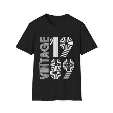 Vintage 1989 T Shirts for Men Retro Funny 1989 Birthday Shirts for Men