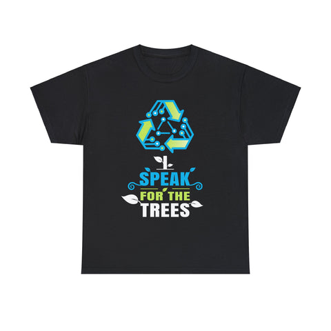I Speak For Trees Earth Day Save Earth Inspiration Hippie Big and Tall Tshirts Shirts for Men