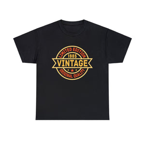 Vintage 1985 TShirt Men Limited Edition BDay 1985 Birthday Mens Tshirts for Men Big and Tall
