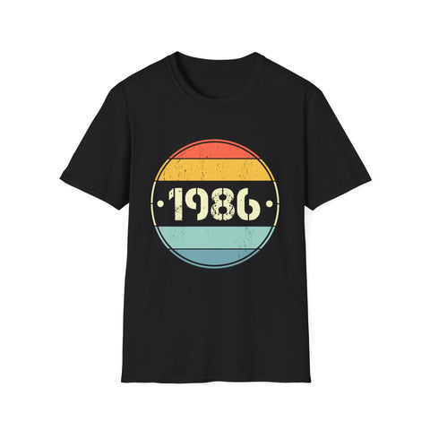 Vintage 1986 Birthday Shirts for Men Funny 1986 Birthday Men Shirts