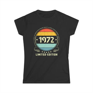 Vintage 1972 Limited Edition 1972 Birthday Shirts for Women Womens Shirt