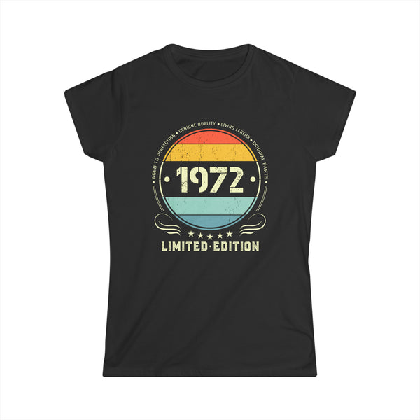 Vintage 1972 Limited Edition 1972 Birthday Shirts for Women Womens Shirt