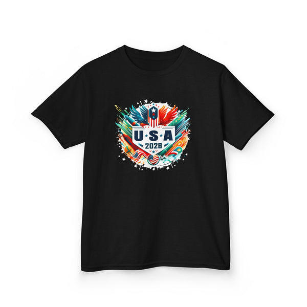 USA 2026 Go United States Sport USA Team 2026 USA T-Shirts for Kids Boys Girls Youth