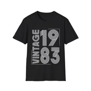 Vintage 1983 T Shirts for Men Retro Funny 1983 Birthday Mens Tshirts