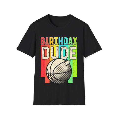 Perfect Dude Birthday Boy Basketball Birthday Dude Birthday Gift Men Dude Mens Tshirts