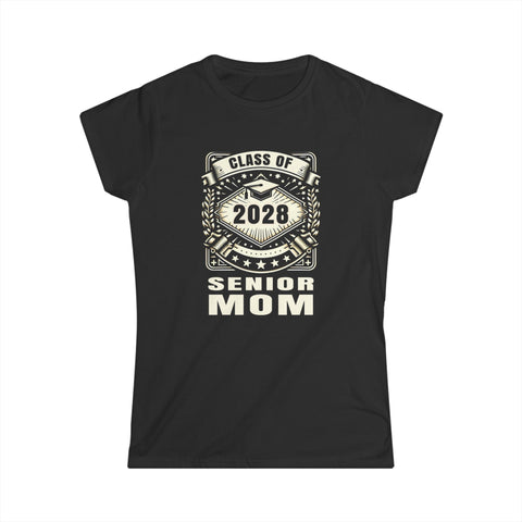 Senior 2028 Senior Mom Senior 2028 Parent Class of 2028 Shirts for Women