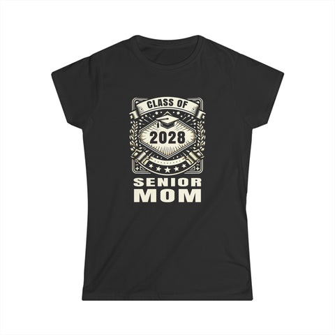 Senior 2028 Senior Mom Senior 2024 Parent Class of 2028 Shirts for Women