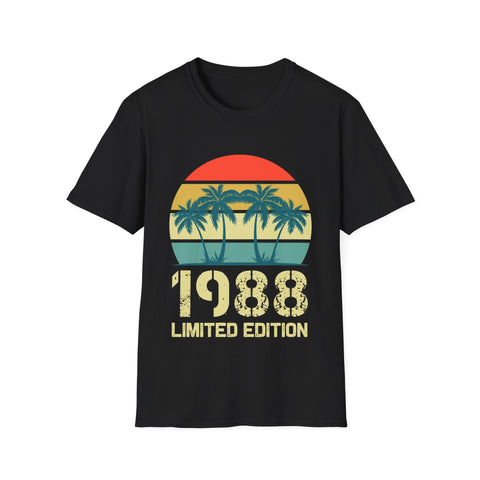 Vintage 1988 Birthday Shirts for Men Funny 1988 Birthday Mens Shirt