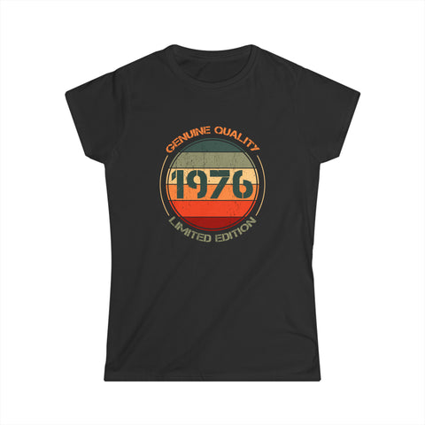 Vintage 1976 T Shirts for Women Retro Funny 1976 Birthday Womens Shirt