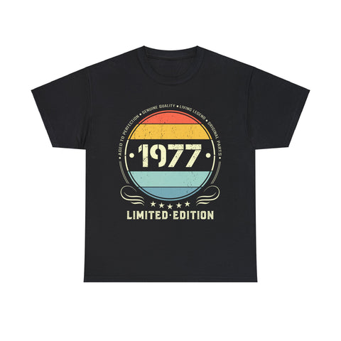 Vintage 1977 Limited Edition 1977 Birthday Shirts for Men Big and Tall Shirts for Men Plus Size