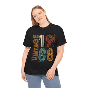 Vintage 1988 TShirt Women Limited Edition BDay 1988 Birthday Womens Shirt Plus Size